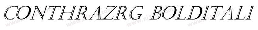 ConthrazRg BoldItali字体转换
